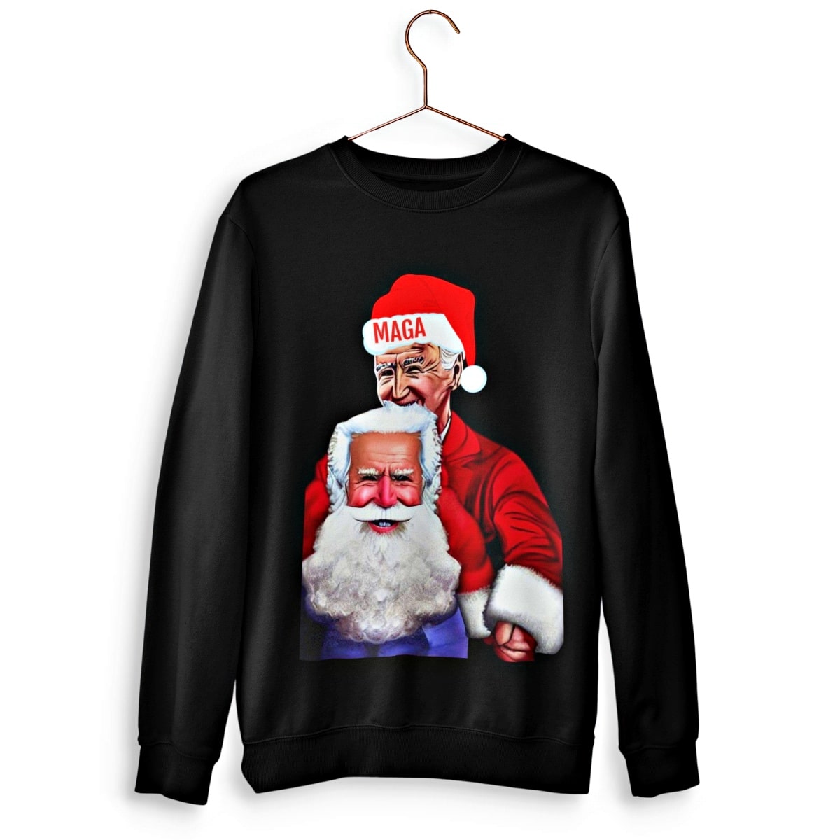 MAGA Santa Joe Biden Funny Christmas Sweater - Santaland
