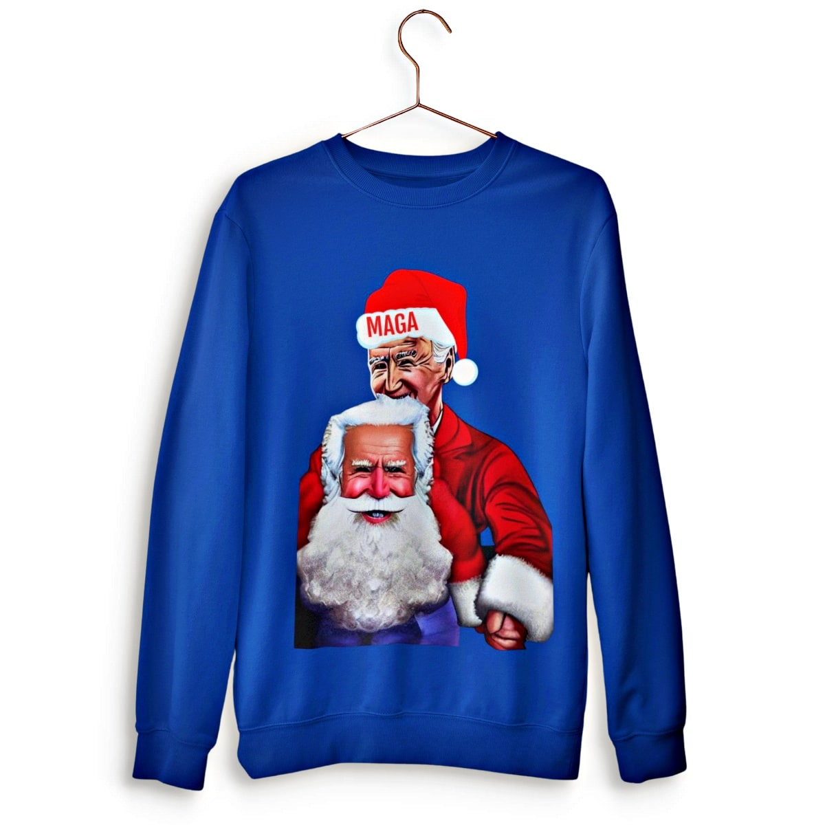 MAGA Santa Joe Biden Funny Christmas Sweater - Santaland
