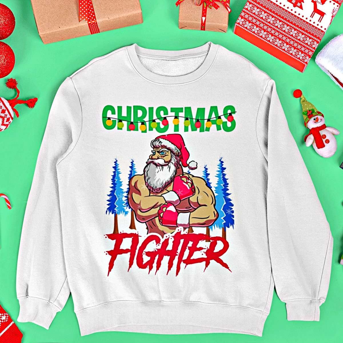 Christmas FIGHTER! Heavy Blend Christmas Sweater
