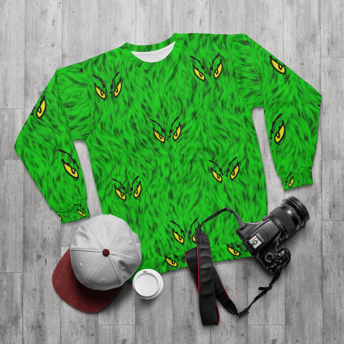 Grinch Eyes Christmas Sweater - Santaland