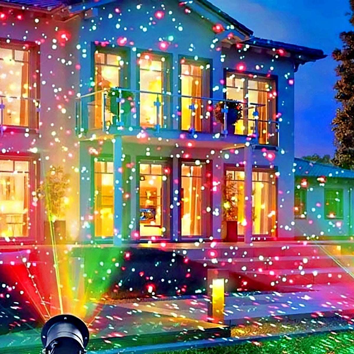 Solar powered Christmas Lights Projector - Santaland