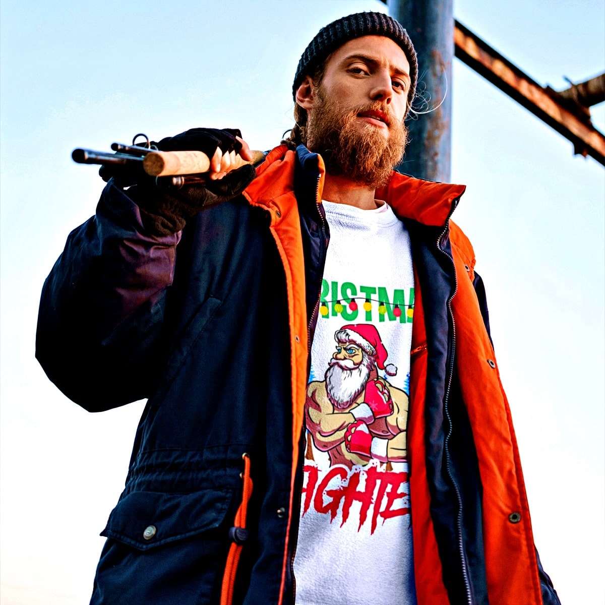 Christmas FIGHTER! Heavy Blend Christmas Sweater - Santaland