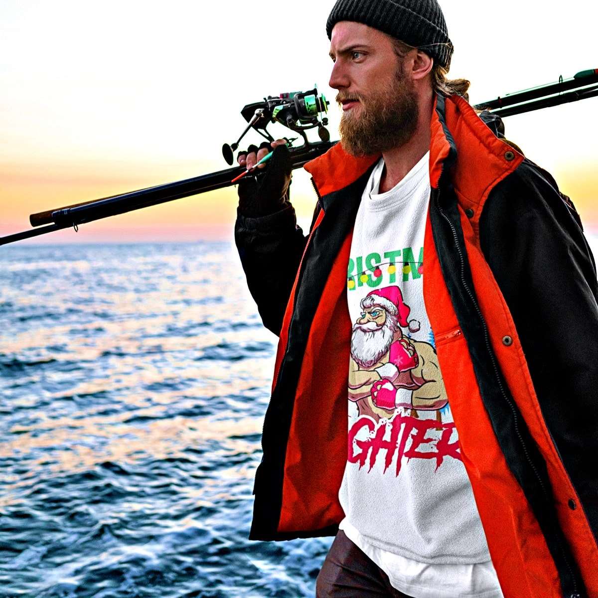 Christmas FIGHTER! Heavy Blend Christmas Sweater - Santaland