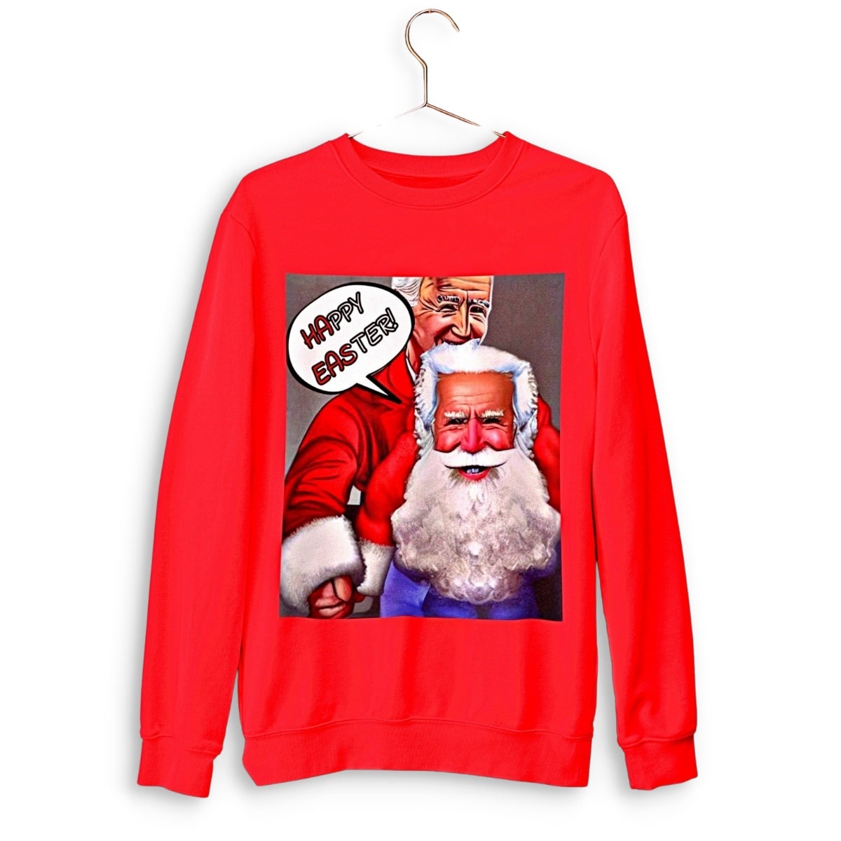 HAPPY EASTER Joe Biden Funny Christmas Sweater - Santaland