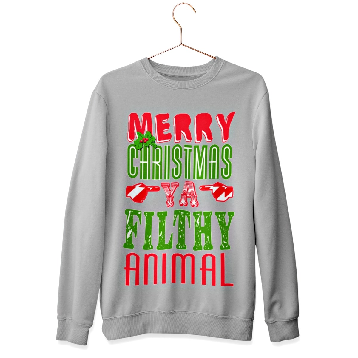 Merry Christmas Ya' Filthy Animal Christmas Sweater - Santaland