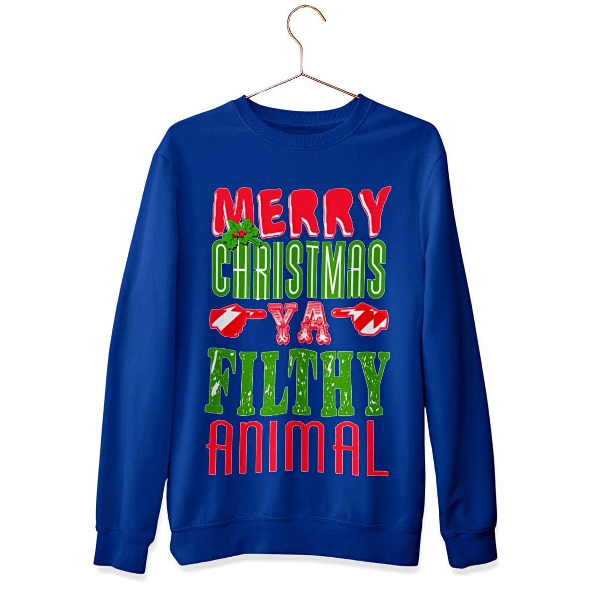 Merry Christmas Ya' Filthy Animal Christmas Sweater - Santaland