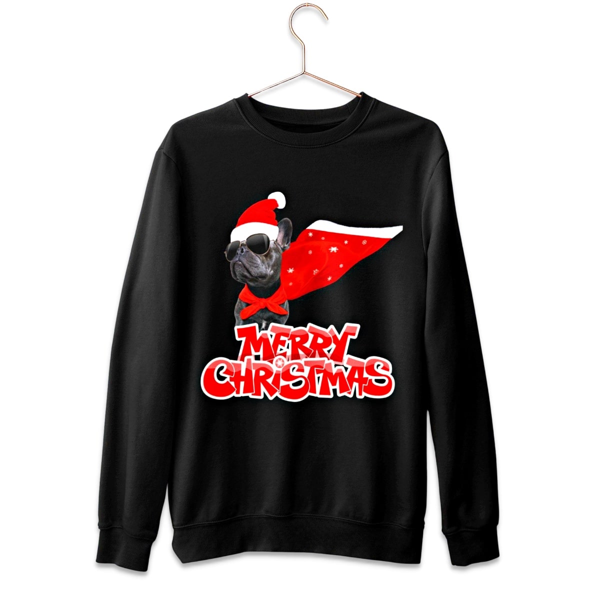 Frenchie Claus Christmas Sweater - Santaland