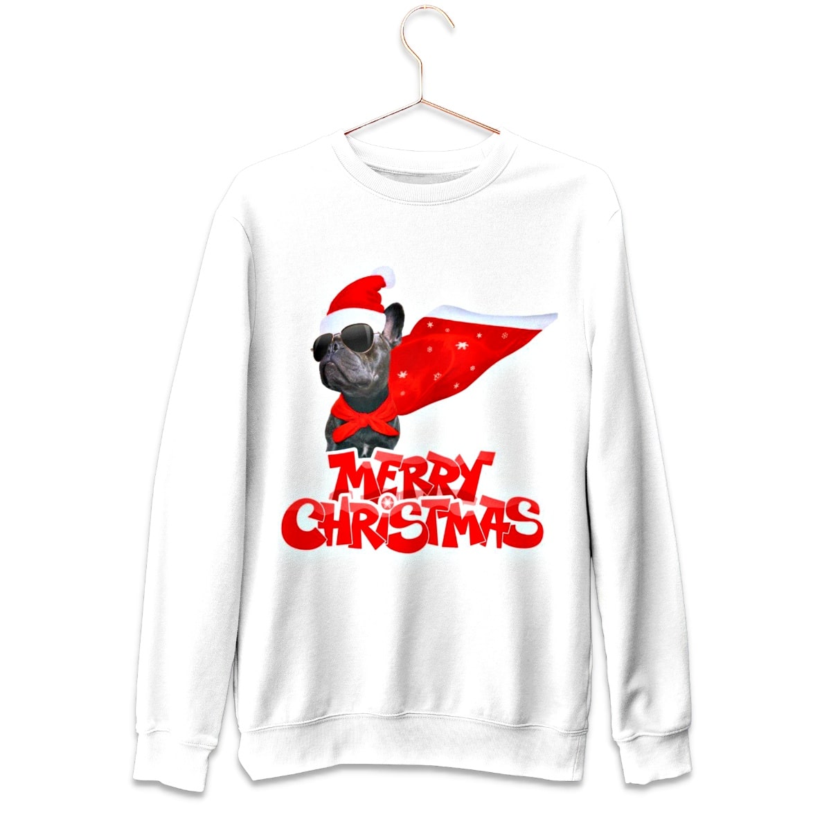 Frenchie Claus Christmas Sweater - Santaland