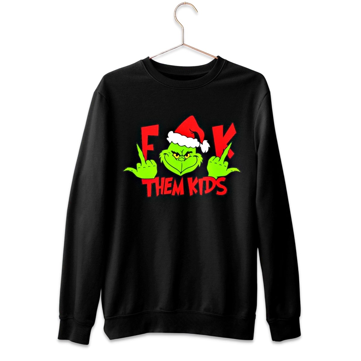 F**K Them Kids Ugly Christmas Sweater - Santaland