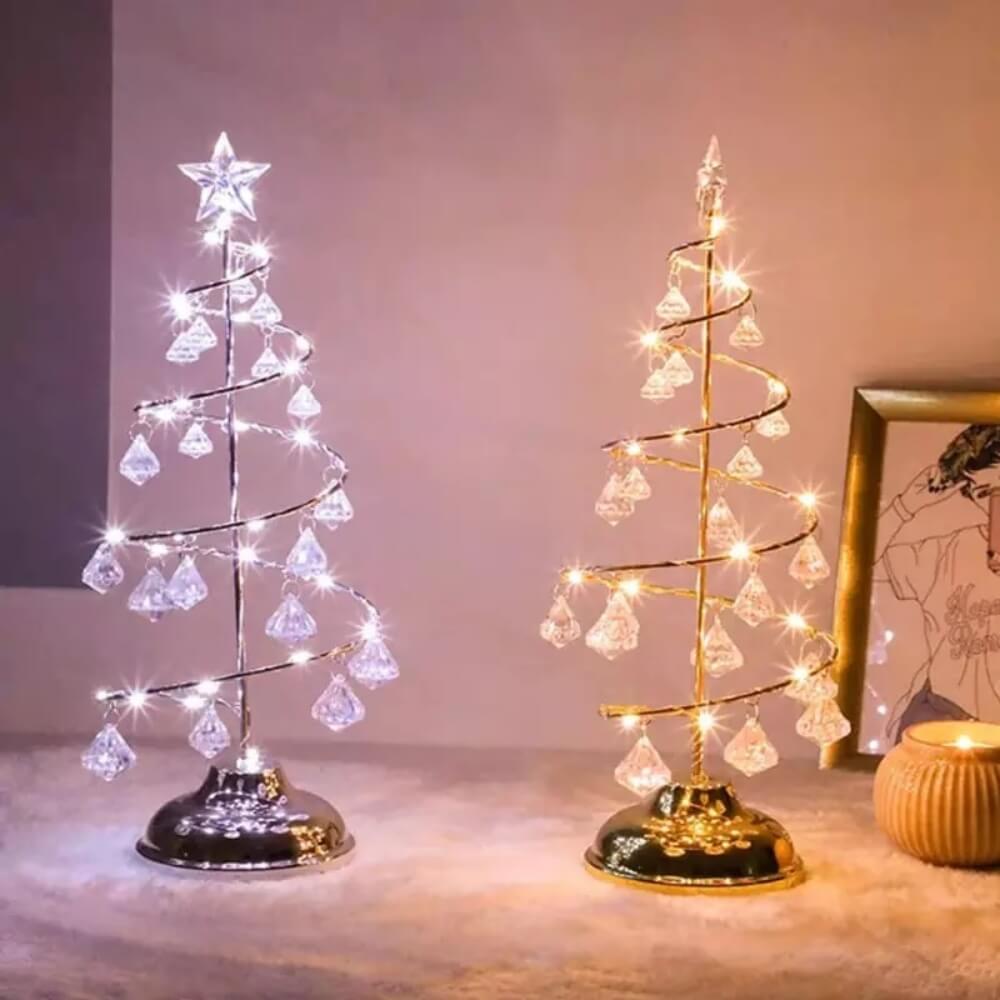 Illuminating LED Crystal Christmas Tree Lamp