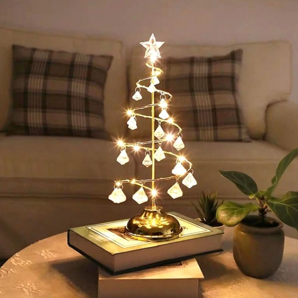 Light up christmas tree lamp - Santaland