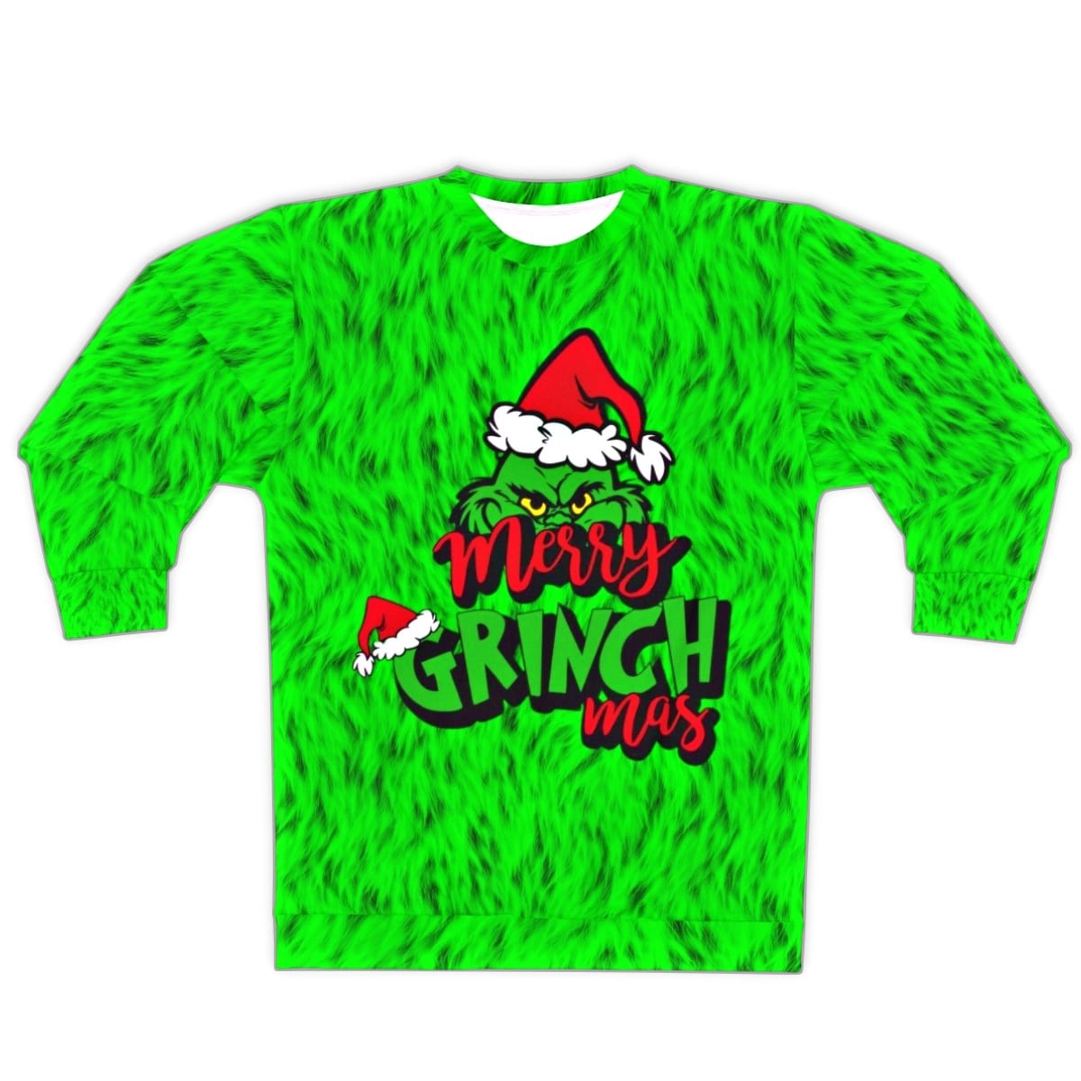 Merry Grinchmas Ugly Christmas Sweater - Santaland