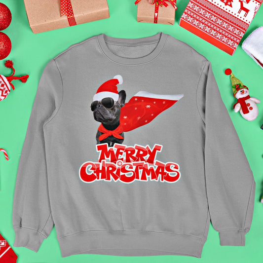 Frenchie Claus Christmas Sweater - Santaland
