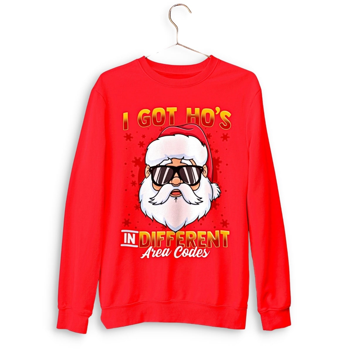 Ho's In Different Area Codes' Funny Christmas Sweater - Santaland