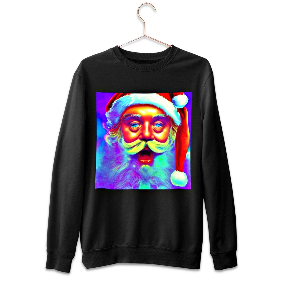 Trippy Santa Claus Ugly Christmas Sweater - Santaland