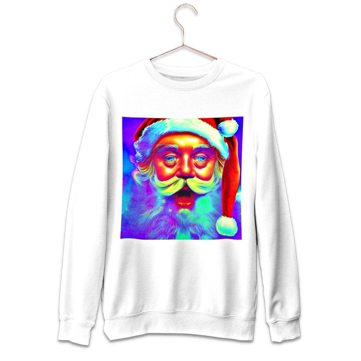 Trippy Santa Claus Ugly Christmas Sweater - Santaland