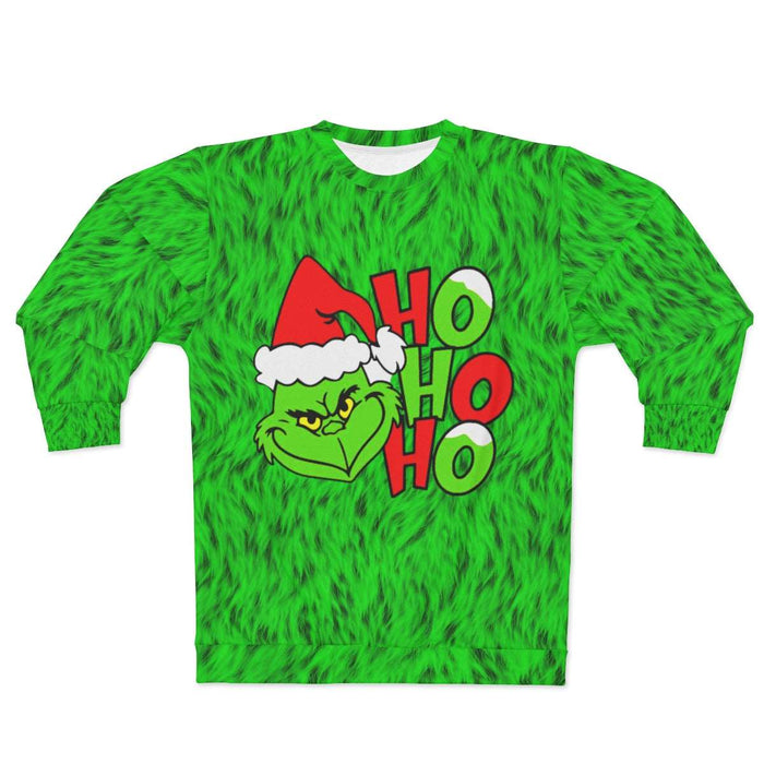 Realistic Grinch Fur Christmas Sweater - Santaland