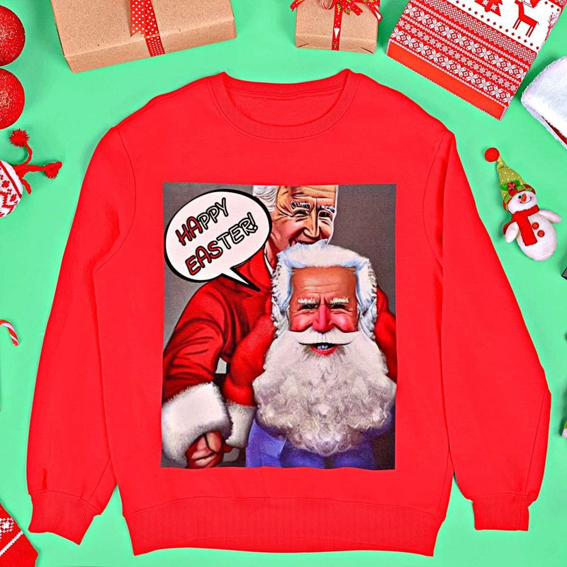 HAPPY EASTER Joe Biden Funny Christmas Sweater