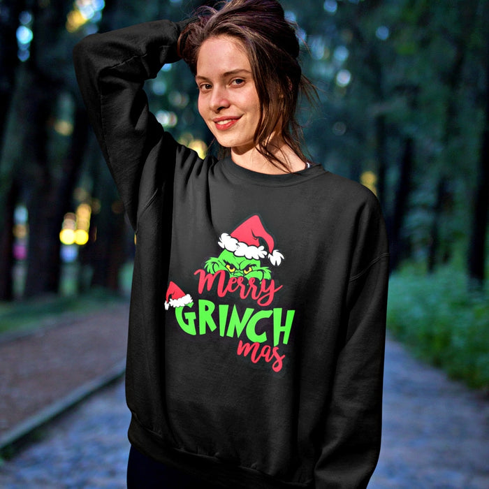 Merry Grinchmas Ugly Christmas Sweater - Santaland