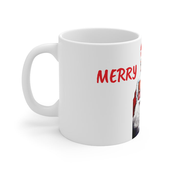 Funny Joe Biden Christmas Mug - 11oz - Santaland