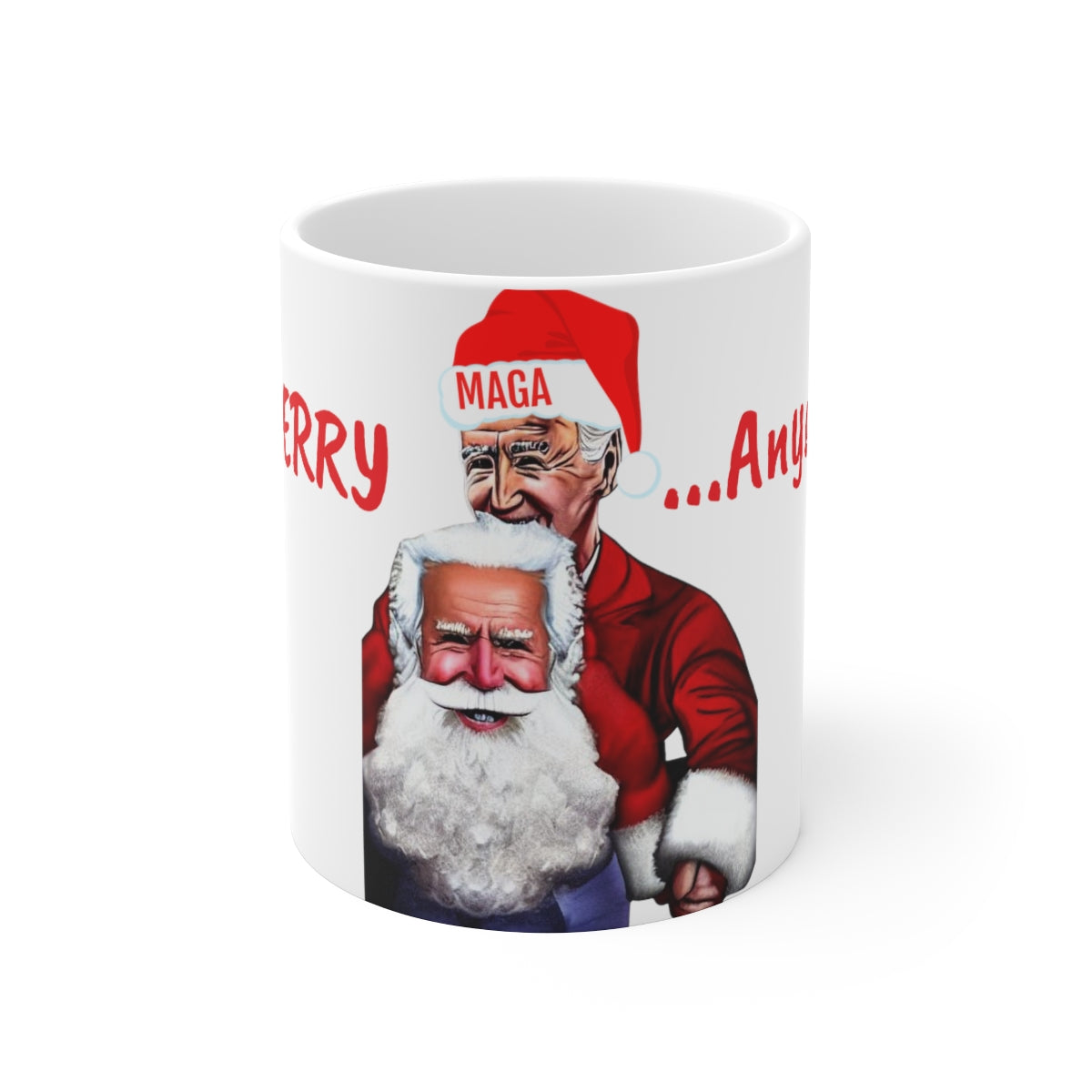 Funny Joe Biden Christmas Mug - 11oz - Santaland