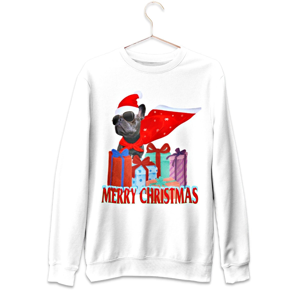 Frenchie xmas clearance jumper