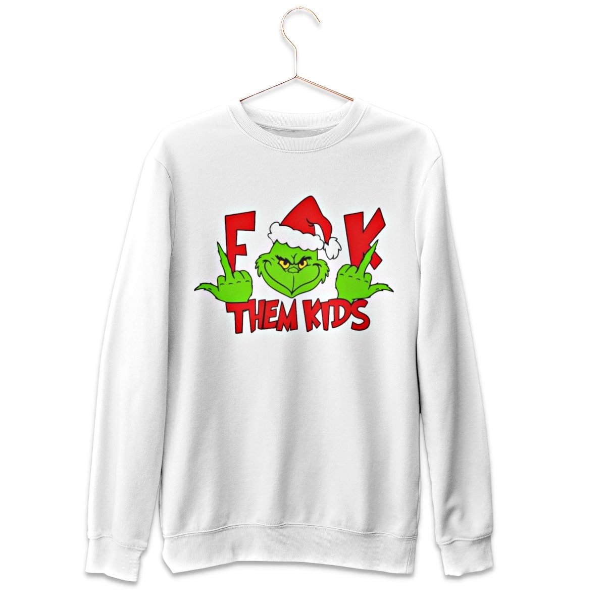 F**K Them Kids Ugly Christmas Sweater - Santaland