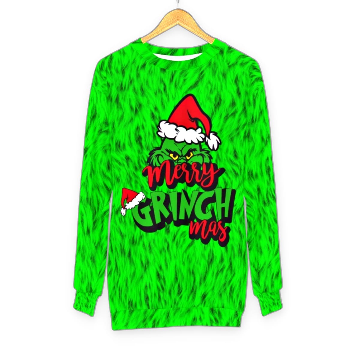 Merry Grinchmas - Grinch Fur Christmas Sweater