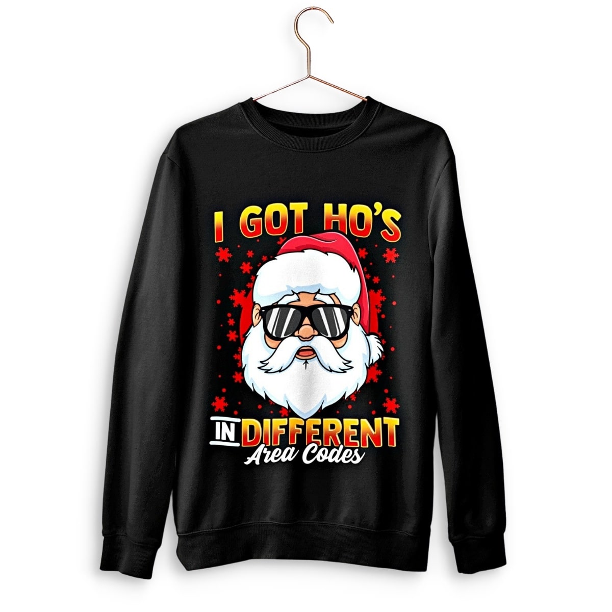 Ho's In Different Area Codes' Funny Christmas Sweater - Santaland